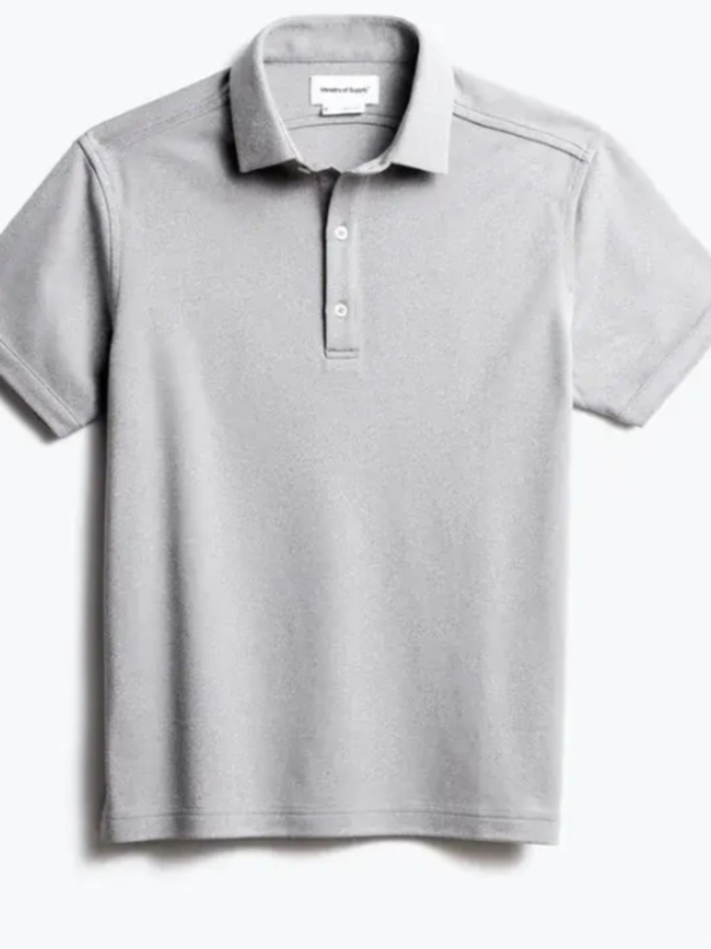 Ministry of Supply Light Gray Apollo Performance Polo Shirt in size xxxlg